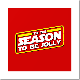 Christmas 'Tis The Season Slogan Posters and Art